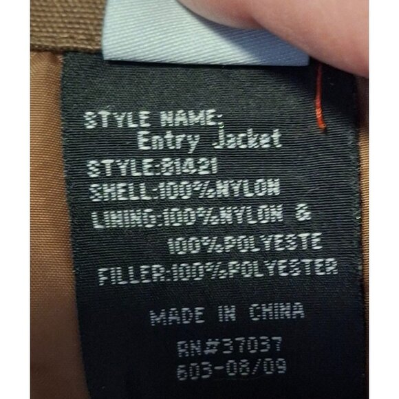 Obermeyer Juniors 14 Brown Insulated Nylon Ski Jacket W/ Hood & Zipper Pockets - Picture 9 of 11